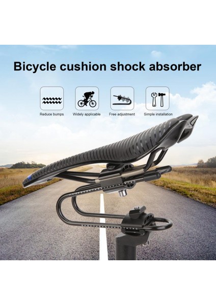 Siyah Stil Bisiklet Koltuğu Süspansiyon Yayı Şok Emici Yedek Parça Için Kolayca Sökülebilir Evrensel 2 Renkli Sürüş Amortisörü (Yurt Dışından) modelleri