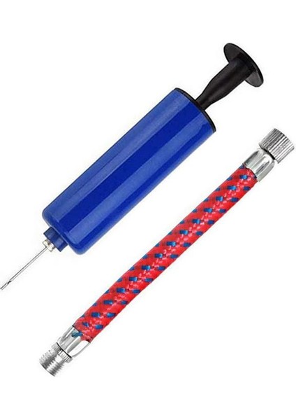 Mavi Stil Dayanıklı Balon Top Için Taşınabilir Esnek Hortum Voleybol Futbol Basketbol Iğne ile El Hava Pompası (Yurt Dışından) indirimleri