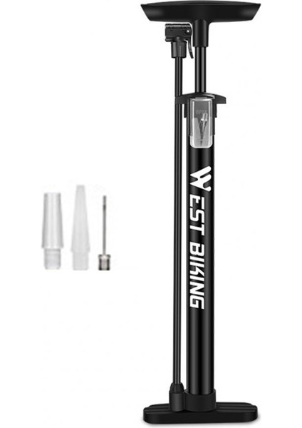 Siyah Bir Stil Bisiklet Için Metal Dış Mekan Dikey Basınçlı Şişirici Görsel Barometre Universal Nozul Yüksek Basınçlı Inflate Ayağa Pompası (Yurt Dışından)