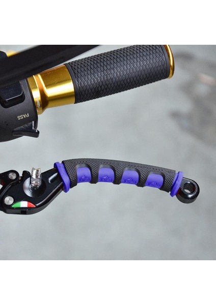 Turuncu 1 Stili Motosiklet Direksiyonu Parçası Off-Road Motosiklet Klaksonları El Kavrama Kaymaz Kauçuk Kapak Motosiklet Eldiveni Modifikasyon Aksesuarları (Yurt Dışından)