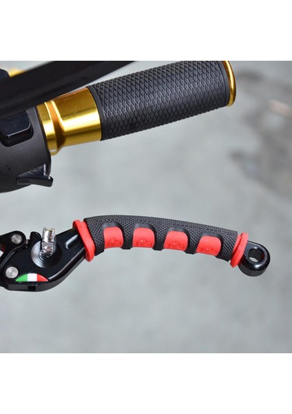 Turuncu 1 Stili Motosiklet Direksiyonu Parçası Off-Road Motosiklet Klaksonları El Kavrama Kaymaz Kauçuk Kapak Motosiklet Eldiveni Modifikasyon Aksesuarları (Yurt Dışından)