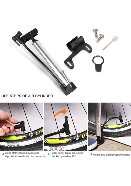 Siyah Stil Sahoo Mini Bisiklet El Pompası Alüminyum Alaşımlı Bisiklet Lastik Dolum Aparatı Schrader Presta Valf Mtb Yol Bisiklet Pompası (Yurt Dışından)