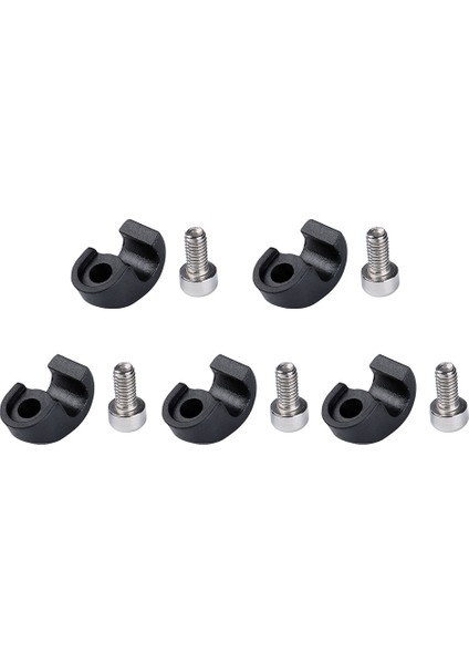 Siyah 5pcs Tarzı Muqzı Bisiklet Fren Kablosu Kılıfı Tokası Fren Kablosu Hortum Kelepçe Kablo Kılavuz Adaptörü Mtb Bisiklet Bisiklet Çatal Onarım Parçası (Yurt Dışından)