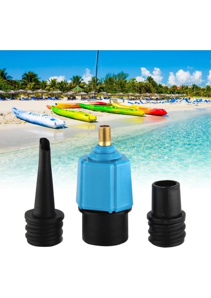 Siyah Mavi Tarzı Şişme Hava Pompası Valf Adaptörü Nozul Kauçuk Bot Lastiği Kompresör Dönüştürücü Hava Valfi Paddle Board Aksesuarları (Yurt Dışından)