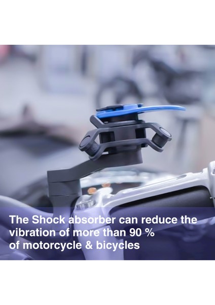 1 Adet Siyah Stil Bisiklet Motosiklet Şok Emici Cep Telefonu Tutucu Titreşim Emme Sürüş Titreşim Sönümleyici (Yurt Dışından) modelleri
