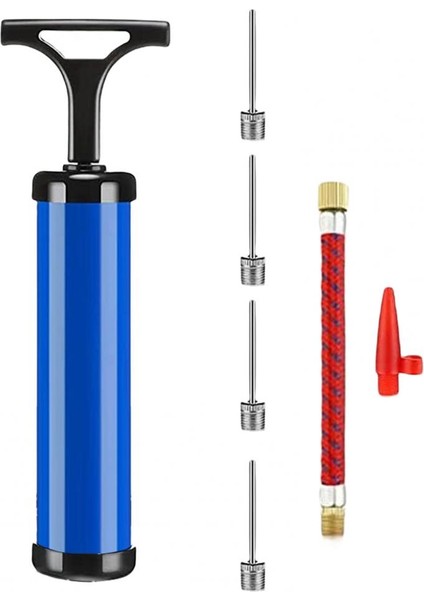 Mavi Stil 1 Adet Top Pompası Manuel Rahat Tutma Işten Tasarruf Ile Iğne Memesi Uzatma Hortumu Şişirme Taşınabilir Basketbol Futbol Haşırtı - (Yurt Dışından)