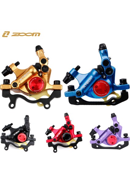 Kırmızı Arka Stil Zoom HB100 Bisiklet Hidrolik Disk Fren Mtb Dağ Yol Bisikleti Hidrolik Yağ Hattı Çekme Disk Fren Xtech Ön & Arka (Yurt Dışından)