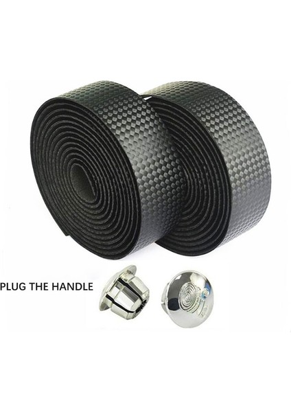 Siyah Stil 2 Parça Bisiklet Direksiyon Bandı Dağ Bisikletleri Kaymaz Şok Emici Kavrama Açık Yol Bisikleti Yumuşak Kemer Kayış Siyah (Yurt Dışından) indirimleri