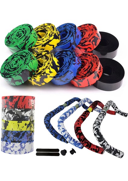 Siyah-Kırmızı Tarzı 2 Adet Bisiklet Direksiyon Bandı Bisiklet Direksiyon Kılıfı Bisiklet Direksiyon Kaymaz Bisiklet Aksesuarları Direksiyon Kemer (Yurt Dışından) fırsatları