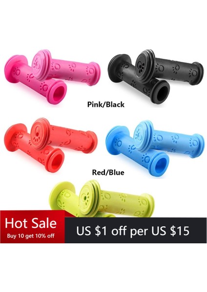 Siyah-A Tarzı 5 Renkli Bisiklet Direksiyon Mavisi Kırmızı Kaymaz Kaykay Scooter Aksesuarları Kauçuk Tutma Kolu Çocuk Bisiklet Parçaları (Yurt Dışından) fiyatları