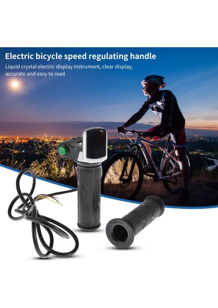 36V Tarzı 36V 48V Elektrikli Bisiklet Scooter Motosiklet E-Bisiklet Hız Gaz Kolu Gaz Kelebeği Akseleratör Twist Kavrama Seyahat Fonksiyonu (Yurt Dışından) modelleri