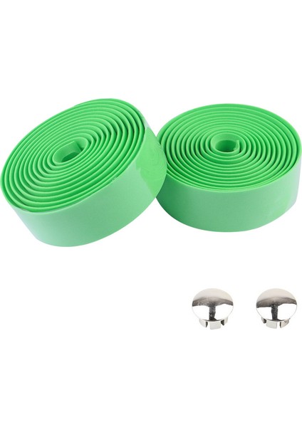 Yeşil Stil 1 Çift Bisiklet Direksiyon Bandı Takma Fişler Elastik Kauçuk Köpük Kaymayan Bisiklet Direksiyon Sargı Çoğu Bisiklet Için (Yurt Dışından)