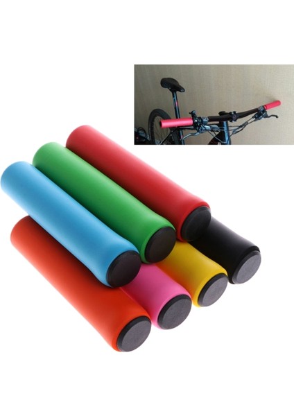 Siyah Stil 2 Adet Dağ Bisikleti Direksiyon Sapı Kavrama Bisikletler Köpük Silikon Sünger Bisiklet Direksiyon Sapı (Yurt Dışından) fırsatları