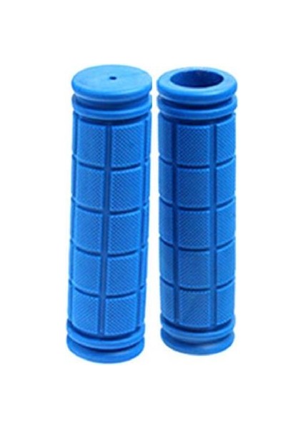 Koyu Mavi Tarzı 1 Çift Bisiklet Silikon Tutma Kolu Kaymaz Bisiklet Direksiyon Kılıfı (Yurt Dışından)