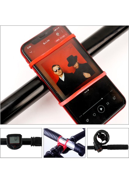 Rastgele Renk-1 Adet Tarzı 1 Adet Bisiklet Silikon Kayış Işık Tutucu Bisiklet Direksiyon Bandı Telefon Sabitleme Elastik Bağlama Fener Bandajlar Bisiklet Aksesuarları (Yurt Dışından) fırsatları