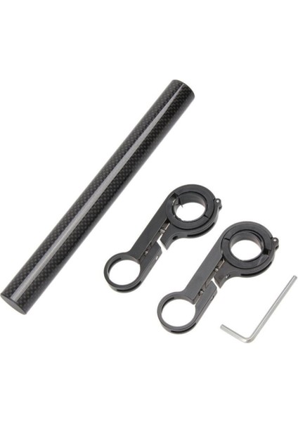 10CM Siyah Tarzı Bisiklet Direksiyon Bağı Sabit Alüminyum Alaşımlar Karbon Fiber Stand Bisiklet Farı Bilgisayar Destek Tutucuları Bisiklet Uzatma Braketleri (Yurt Dışından) indirimleri
