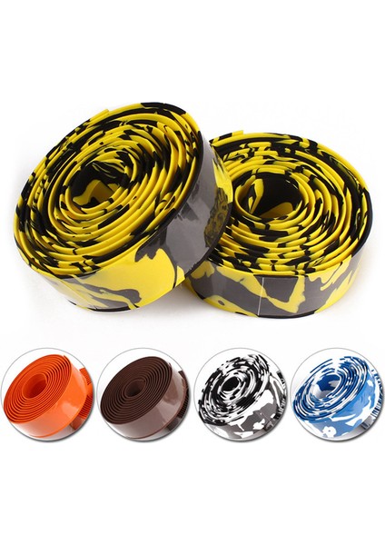 Lacivert Tarzı Yol Bisikleti Direksiyon Kemer Emici Ölü Sinek Bisiklet Boynuz Kemer ile Bisiklet Bisiklet Direği Kemer Kamuflaj Bant Kayış Çok Renkli (Yurt Dışından) fiyatları