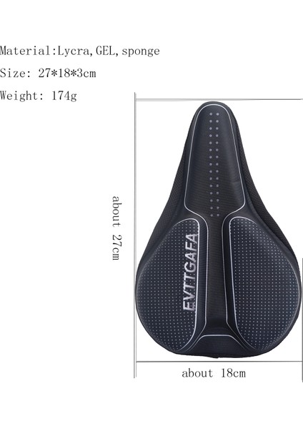 Kırmızı Bir Stil 3D Jel Bisiklet Sele Kılıfı Erkek Kadın Mtb Yol Bisikleti Yumuşak Bisiklet Koltuk Kılıfı (Yurt Dışından) modelleri