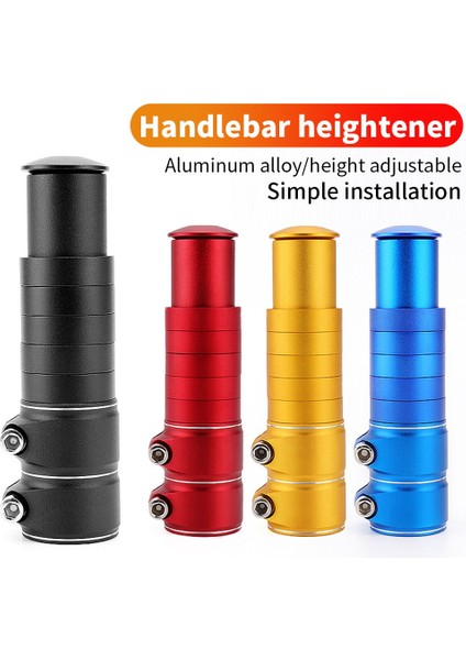 124MM Kırmızı Stil Bisiklet Direksiyon Uzatma Aparatı Mtb Bisiklet Çatalı Yükseltici Adaptör Bisiklet Parçaları Aksesuarları (Yurt Dışından) fiyatları