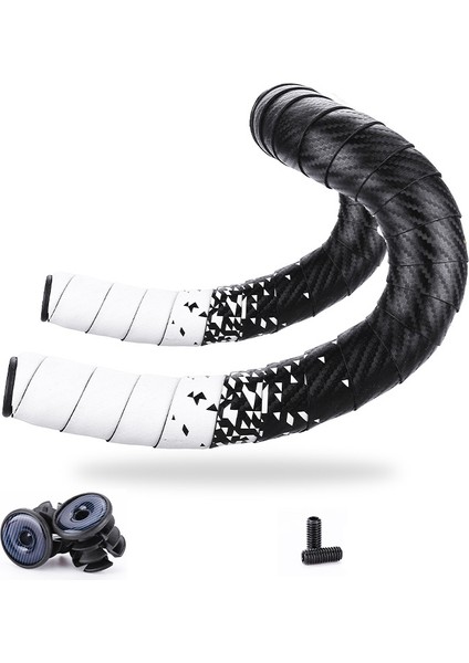 Wt Stili Yeni Direksiyon Bandı Titreşim Önleyici Pu Eva Bükümlü Bisiklet Yarışı Nefes Alabilen Kaymaz Sap Kemer Sarma (Yurt Dışından)