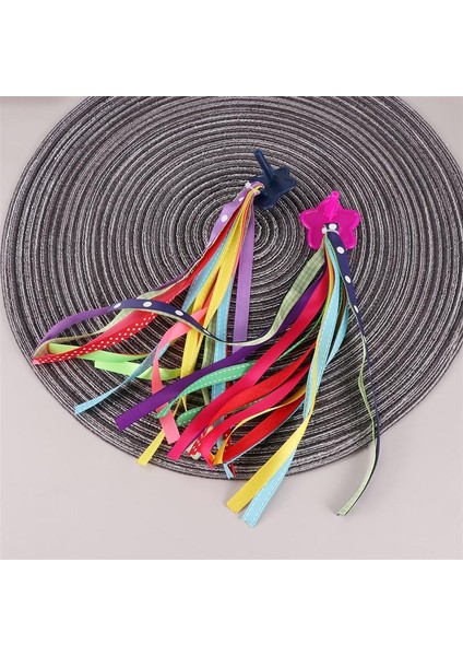 Renkli Çocuk Bisikleti Direksiyon Kolu Süsleme Kurdeleleri Bisiklet Sapları Aksesuarları Gösterildiği Gibi (Yurt Dışından) fırsatları