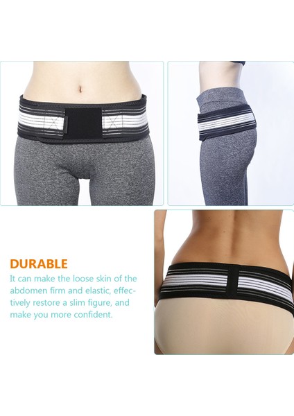 Siyah Stil Kadınlar Için Karın Bağlayıcı Bandaj Sargı Abdominal Spor Günlük Kullanım Doğum Sonrası Fitness Aksesuarı (Yurt Dışından) fırsatları