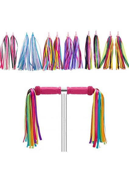 Renk 1 Stili Çocuk Gökkuşağı Bisiklet Süsleri Kız Erkek Çocuklar Için Püsküllü Scooter Kolu Süsleri Bisiklet Kolu Süsleri (Yurt Dışından) modelleri