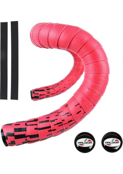 Kırmızı Siyah Tarzı Yol Bisikleti Tutma Sarımı Kemerli Direksiyon Sapı Kaymaz Çok Renkli (Yurt Dışından)