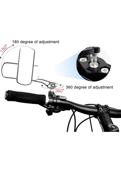 Mavi Stil 360° Esnek Dönebilen Bisiklet Arka Görüş Aynası Alüminyum Alaşımlı Ayarlanabilir Bisiklet Aksesuarları Için Mtb Bisiklet Motosiklet (Yurt Dışından) modelleri