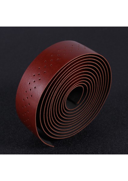 Siyah Stil Bisiklet Kolu Bandı Sap Sarımı Pu Wrapscycling Kavrama Yumuşak Yol Yapışkan Kayış Kapak Dekor Şeritler Emici Pedli Saplar (Yurt Dışından)