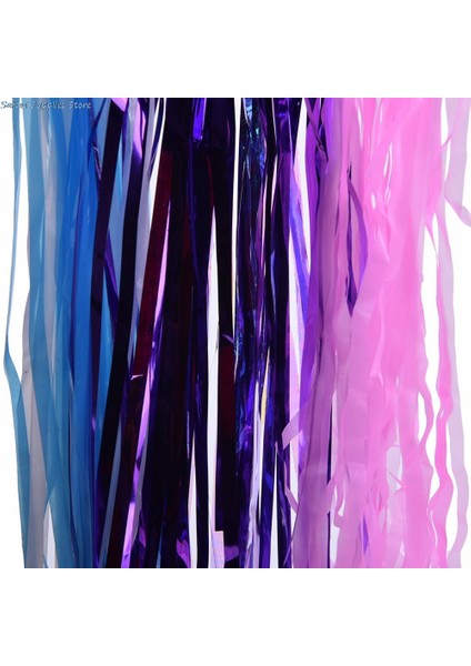 Mor Tarzı Bisiklet Direksiyon Püskülü Bisiklet Tutma Kolları Süsleme Pe Şeritler Üç Tekerlekli Çocuk Kız Scooter Tutma Kolları Püsküller 1 Çift (Yurt Dışından) modelleri