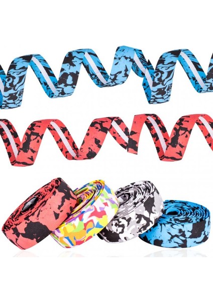 Siyah Mavi Tarzı Anti-Kayma Direksiyon Bandı Yol Bisikleti Çoklu Kamuflaj Bisiklet Direksiyon Bandı Eva Gronge Bisiklet Kolu Tutma Bandı Bisiklet Yolculuğu (Yurt Dışından) indirimleri