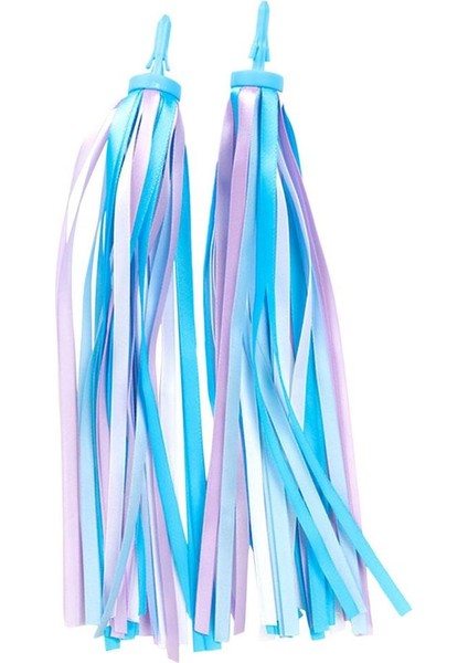 No.2 Tarzı 2 Adet Bisiklet Direksiyonu Fırfır Renkli Püskül Çocuklar Çocuklar Bisiklet Dekor Şerit Püskül Polyester Bisiklet Aksesuarları (Yurt Dışından)