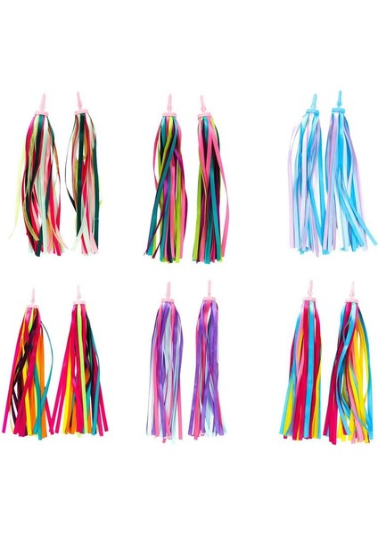 No.2 Tarzı 2 Adet Bisiklet Direksiyonu Fırfır Renkli Püskül Çocuklar Çocuklar Bisiklet Dekor Şerit Püskül Polyester Bisiklet Aksesuarları (Yurt Dışından) fiyatları