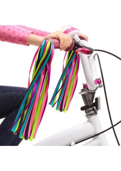 No.2 Tarzı 2 Adet Bisiklet Direksiyonu Fırfır Renkli Püskül Çocuklar Çocuklar Bisiklet Dekor Şerit Püskül Polyester Bisiklet Aksesuarları (Yurt Dışından) modelleri
