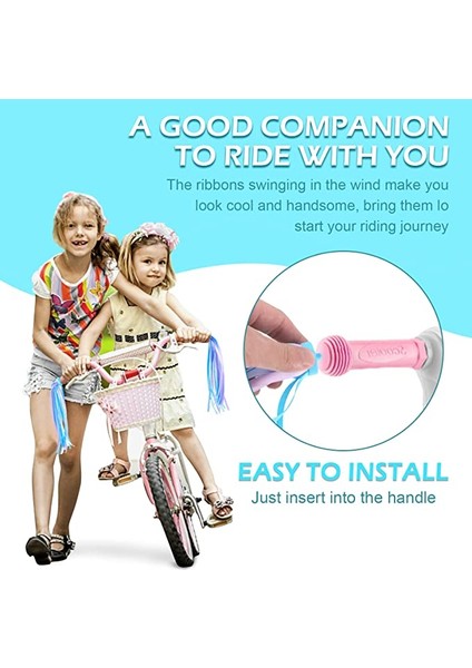 Tip 2 Stili 1 Çift Çocuk Bisikleti Direksiyon Kurdelesi Sökülebilir 25CM Sevimli Dekoratif Scooter El Işçiliği Kurdele Aksesuarları Türü 1 (Yurt Dışından) fırsatları