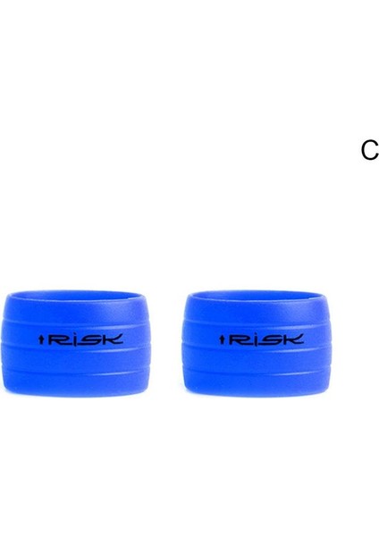 Mavi Stil 2 Adet Yol Bisikleti Direksiyon Bandı Sabitleme Halkası Sabit Dişli Bisiklet Kaymaz Silikon Kolu Kayış Koruyucu Kılıf Bisiklet Aksesuarları (Yurt Dışından)