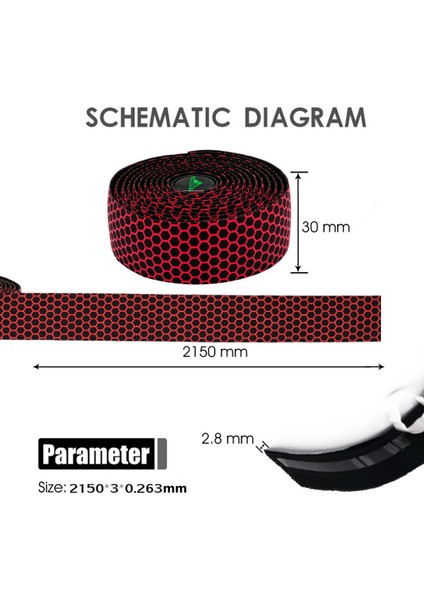 Kırmızı Stil Yeni Bisiklet Direksiyonu Yol Bisikleti Kaymaz Silika Jel Eva Şok Emici Direksiyon Bandı Bisiklet Sargı Uç Fiş Bisiklet Direksiyonu (Yurt Dışından) fırsatları