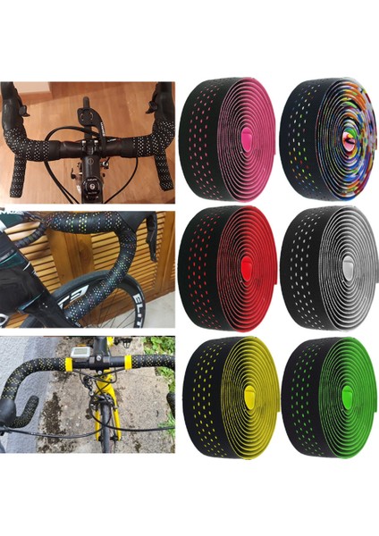 Kırmızı Stil Yol Bisikleti Direksiyonu Bant Yapıştırma Bantı Bisiklet Aksesuarları 6 Renk Yumuşak Kaymaz ve Şok Emici Bisiklet Direksiyonu (Yurt Dışından) fırsatları