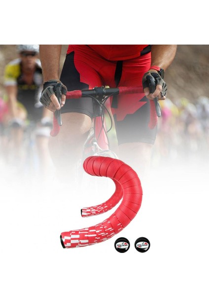 Kırmızı Siyah Tarzı Yol Bisikleti Tutma Sarımı Kemerli Direksiyon Sapı Kaymaz Çok Renkli (Yurt Dışından) indirimleri