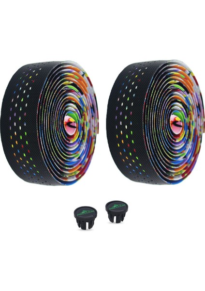 B Tarzı Yol Bisikleti Direksiyon Bandı Kaymaz Bisiklet Direksiyon Kolu Sargısı Biking Taşınabilir Toz Geçirmez Bisiklet Parçası Sargı Uç Fişi (Yurt Dışından)