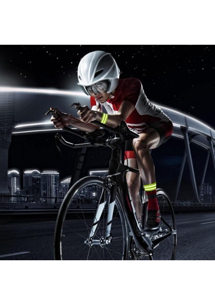 Yeşil Stil Yüksek Görünürlük Yansıtıcı Bileklikler Koşu Için Uygun Kol, Bilek, Ayak Bileği Için Yansıtıcı Giysi Şeritleri (Yurt Dışından) indirimleri