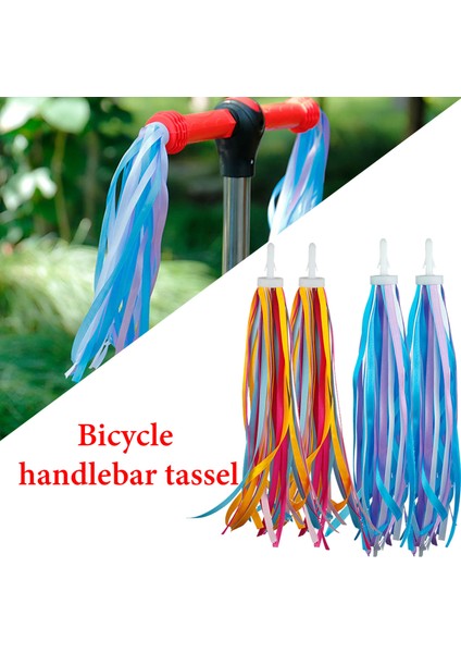 Gök Mavisi Tarzı Çocuk Scooter Direksiyon Şeritleri Çocuk Bisikleti Aksesuarı Erkek Kız Bisiklet Kolu Süslemesi (Yurt Dışından) modelleri