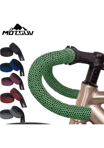 Petek Mavi Tarzı 2 Adet Kaymaz Bisiklet Direksiyon Bandı Pu Eva Şok Emici Yol Bisikleti Titreşim Önleyici Sarma Bisiklet Aksesuarları (Yurt Dışından) fırsatları