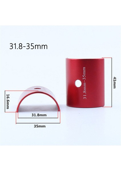 25,4-31,8 mm Siyah Stil Dağ Bisikleti Katlanabilir Bisiklet Için Bisiklet Gidon Adaptörü Dönüştürücü Alüminyum Alaşım (Yurt Dışından)
