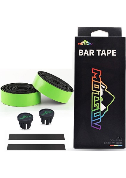 Yeşil Stil Eva Bisiklet Direksiyon Bandı Nefes Alabilen Kaymaz, Yol Bisikleti Direksiyon Şeritleri Titreşim Önleyici Bisiklet Direksiyon Bandı (Yurt Dışından)
