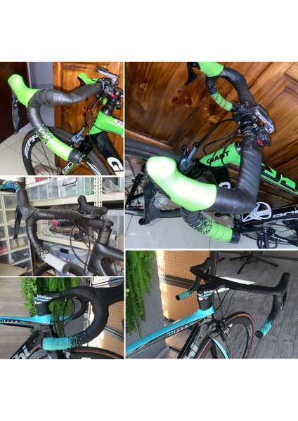 Yeşil Stil Eva Bisiklet Direksiyon Bandı Nefes Alabilen Kaymaz, Yol Bisikleti Direksiyon Şeritleri Titreşim Önleyici Bisiklet Direksiyon Bandı (Yurt Dışından) fiyatları