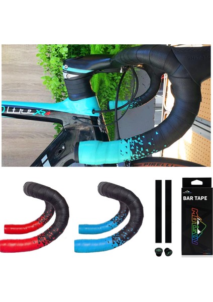 Yeşil Stil Eva Bisiklet Direksiyon Bandı Nefes Alabilen Kaymaz, Yol Bisikleti Direksiyon Şeritleri Titreşim Önleyici Bisiklet Direksiyon Bandı (Yurt Dışından) modelleri