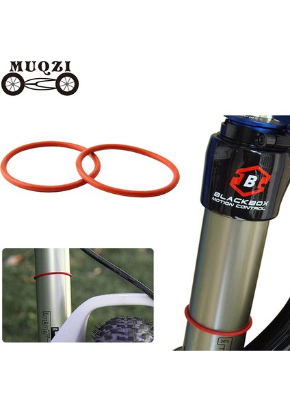 30MM 2 Adet Stil Muqzı Ön Çatal mm Süspansiyon Halkası Süspansiyon Silikon Seyahat Halkası Dağ Bisikleti Yol Bisikleti (Yurt Dışından)