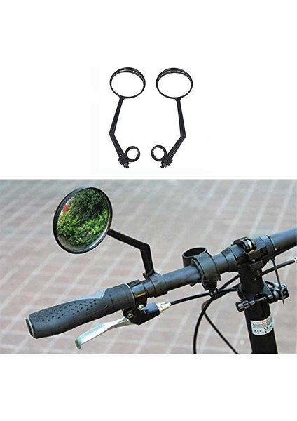 2 Adet Tarzı Arka Görüş Bisiklet Aynaları Bisiklet Aynaları 360° Dönebilen Ayarlanabilir Dönebilir Direksiyon Başlığı Dağ Bisikleti Bisiklet Aksesuarları Için (Yurt Dışından)